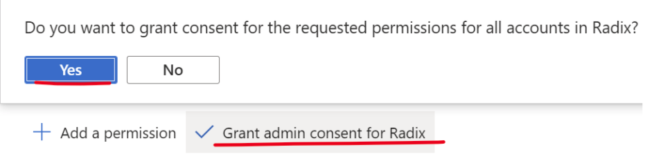 Pre-grant consent